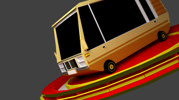 low poly-van van vehicles 3D print model - Mito3D