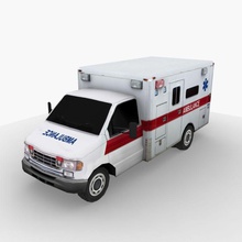 düşük poli ambulans ambulette bakım cgten acil durum oyun ağır hastane yaralandı daha tıbbi mobil model poly siren ulaşım van araç 3d print model - Mito3D
