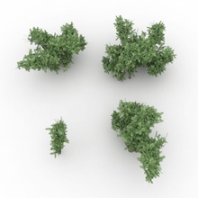 low poly bush coleção bloo3d arbustos ambientes jogo paisagem inferior modelo planta poli pronta real em tempo árvore unidade vegetação 3d print model - Mito3D