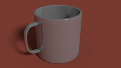 low poly mug game asset cup accessories 3d print model - Mito3D