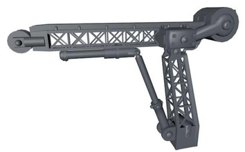 low poly pulley crane 3d b berth boom c4d cable cargo dae fbx freight gantry heavy hoist industrial joey lift lower lowpoly machine model sea terminal test transport xml 3d print model - Mito3D