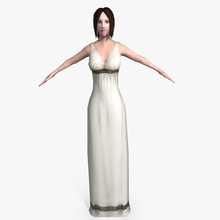 low poly roman woman 1 abramsdesign adult ancient character dress female game girl greece human lady lower lowpoly medieval model person polygon rome royalty slave white 3d print model - Mito3D