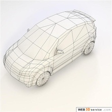baja poligonal coche a2 audi auto de automóviles interior inferior modelo poli real asiento sit dirigir tiempo vehículo web3dservice la rueda 3d print model - Mito3D
