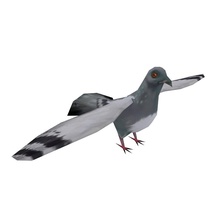 lowpoly pigeon animal bird dove feather flight fly lower model poly ringo3d 3d print model - Mito3D