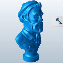 lumberjack v1 statues busts printable lowpoly 3d print model - Mito3D
