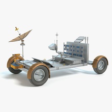 rover lunaire abrams apollo l'astronaute buggy les créations l'exploration des terres lander de modèle lune l'espace transport véhicule 3d print model - Mito3D