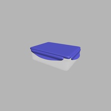 lonchera amila cuadro contenedor de alimentos gayan almuerzo modelo plástico squire 3d print model - Mito3D