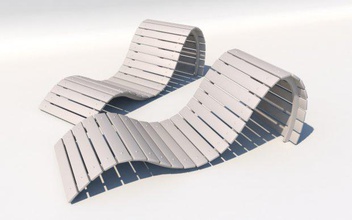 Luxus-Liegestuhl design loung modern outdoor Architektur Stuhl Möbel Garten liegen Luxus pool Sonne 3d print model - Mito3D