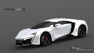 lykan hypersport car cloudsl model sport supercar vehicle 3d print model - Mito3D