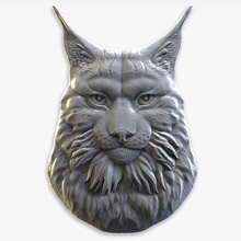 lynx relief cnc 3d animal big cat feline land mammal model modeler3dcom modelnature 3d print model - Mito3D