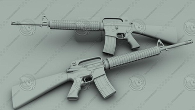 m16a2 d'assaut assaultrifle automatique colt arme à feu m16 de modèle moderne le fusil coup guerre l'arme wingedserpent776 3d print model - Mito3D