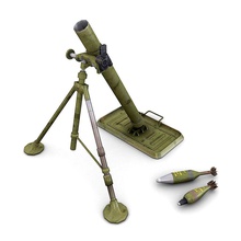 m1 mortar 81mm 81mm american artillery combat game infantry lower lowpoly m1 military model mortar poly portable projectile ready ryann war weapon ww2