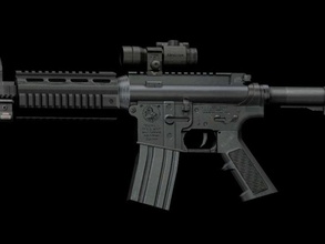 m4 anyasha d'assaut arme à feu de modèle moderne le fusil l'arme 3d print model - Mito3D