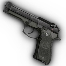 beretta m9 pistola w silenciador 9mm codeveroby arma de fuego el metal modelo moderno la 3d print model - Mito3D