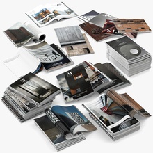 magazines open accessory architecture books calipsomodels catalogue collection decor decoration journal luxury magazine max model news newspaper pile prints realistic stacking vray 3d print model - Mito3D