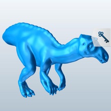 maiasaura v1 Dinosaurier bedruckbar ist lowpoly 3d print model - Mito3D