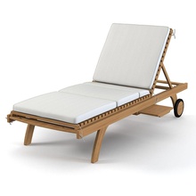 maisons du monde bbian solei oleron sun lounger arm armchair beach bian chair furnishings furniture maison model outdoor shop3ds stool sunlounger teak 3d print model - Mito3D