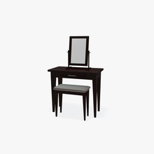makeup table bedroom chair desk draws furnishings furniture mirror model threedeenow vanity 3d print model - Mito3D