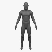 male body - rigged anatomy athletic boy character eye face foot guys hand head human man model muscular nude people realistic rig teftelea 3d print model - Mito3D