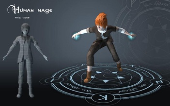 male character 3d anime biped boy cartoon guys human lower lowpoly mage man model people poly skin speedway 3d print model - Mito3D