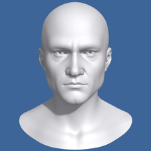 erkek kafası 3d Görünümüdür anatomi vücut c4d karakter kulak göz yüz oyun sakız çocuklar baş insan buharlı lwo adam max maya mod model burun n eski poligonal studios diş öğreticiler windtrees hızıyla 3d print model - Mito3D