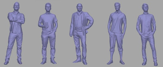 male pack 05 background character game guys human lower lowpoly man model people poly project3dgp 3d print model - Mito3D