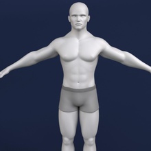 male 3d 3ds anatomy body character complete face female foot game gum guys hand head human man max model muscle nude people person polygonal studios windtrees 3d print model - Mito3D
