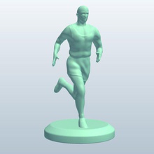 malerunning longdistancerunner v1 erkek çalışan uzun mesafe runner insanlar yazdırılabilir lowpoly 3d print model - Mito3D