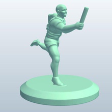 malesprinting batonextended v2 maschio sprint baton estesa persone stampabile lowpoly 3d print model - Mito3D