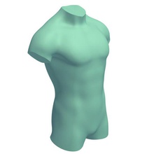 maletorso v1 male torso anatomy printable lowpoly 3d print model - Mito3D