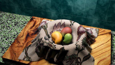 mango cesta mangas frutas frutos de pé alimentos 3d print model - Mito3D