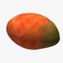 mango Essen bedruckbar ist lowpoly 3d print model - Mito3D