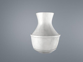 marble pot home architecture decor item props 3d print model - Mito3D