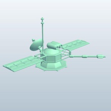 mariner 10 v1 externe de l'espace vaisseau spatial imprimable lowpoly extérieur du 3d print model - Mito3D