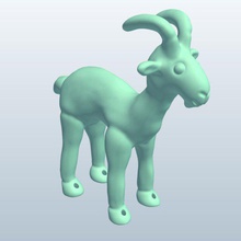 marioneta de cabra v1 los juguetes imprimible lowpoly 3d print model - Mito3D