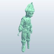 marionette pirate v1 toys printable lowpoly 3d print model - Mito3D