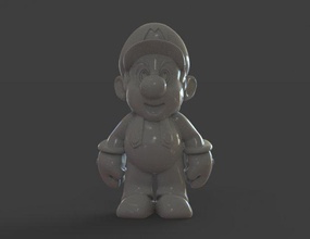 mario figure human character man boy toy characters 3d print model - Mito3D