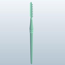 mascara brush v1 personal care printable lowpoly 3d print model - Mito3D