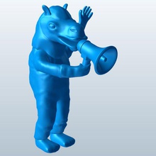mascotte cammello v2 sport le figure attrezzature stampabile lowpoly personaggi dello 3d print model - Mito3D