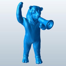 mascotbear v2 mascotte l'ours animaux imprimable lowpoly 3d print model - Mito3D
