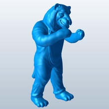 mascottiger v1 mascot tiger sports figures equipment printable lowpoly 3d print model - Mito3D