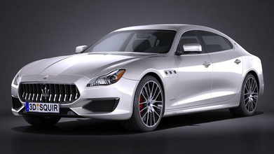 maserati quattroporte 2017 2018 2019 2020 car expensive facelifted facelifting fast italian italy luxury model rare saloon sedan sport squir vehicle 3d print model - Mito3D