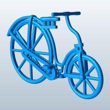 mccammon di sicurezza della bicicletta v1 mezzi trasporto stampabile lowpoly 3d print model - Mito3D