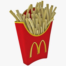 mcdonalds french fries 3d molier commercial fast fastfood food fry junk logo mcdonald model potato restaurant s snack vray 3d print model - Mito3D