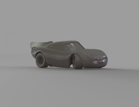 relâmpago mcqueen carros postura 2 de carro o motor mecânico roda a figura disney brinquedos spoiler pacote veículos 3d print model - Mito3D