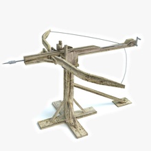 médiévale baliste arc abrams antique arbalest l'archer tir à l'arc flèche la bataille bow les créations arbalète de fantaisie combats modèle projectile guerre l'arme en bois 3d print model - Mito3D