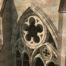Ortaçağ koridor abbey eski kemerli mimarlık Barok kale Katedral Katolik kilise sütun dddfantast Gotik hall tarihi iç dönüm noktası max model romantizm oda salisbury yapısı V-ray'in 3d print model - Mito3D