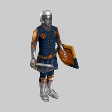 medieval meio de infantaria armadura cavalier o personagem crusader a figura gótico leme capacete humanos cavaleiro do sexo masculino homem médio militar pessoas soldado espada thedivus guerra guerreiro 3d print model - Mito3D