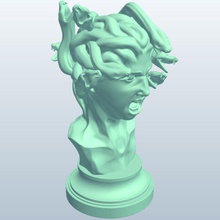 medusa v1 mythical creatures printable lowpoly 3d print model - Mito3D