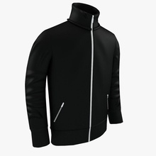 Männer ' s Jacke schwarz Charakter Tuch Kleidung Mantel fardor Leder Mann Modell realistisch sind sport sportswear 3d print model - Mito3D